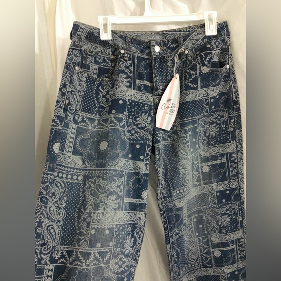 Boho printed wide leg jeans size 9/29 brand new - Picture 4 of 14